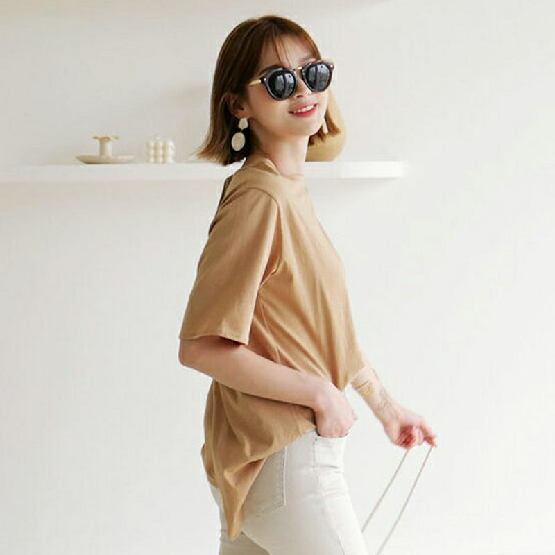 【新作10%OFF】バックリボンTシャツ・全3色・b60324 レディース【tops】【韓国 ファッション トップス Tシャツ 