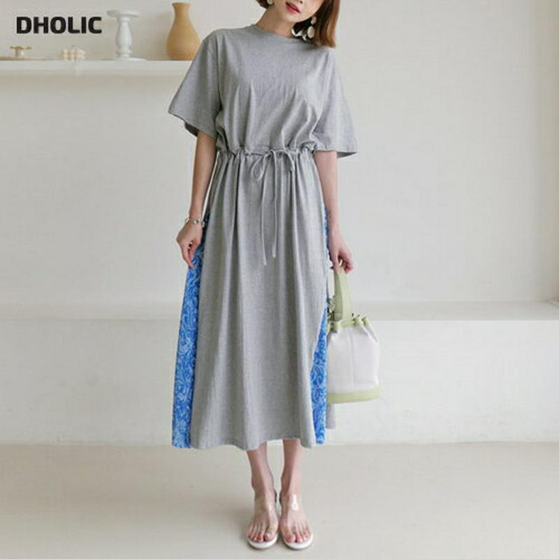 【新作10%OFF】サイドペイズリーワンピース・全2色・b60330 レディース【ops】【韓国 ファッション ワンピース ロン