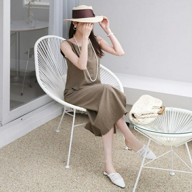 【新作10%OFF】リネンスリーブレス&スカートSET・全2色・t63053 レディース【ops】【韓国 ファッション セットア