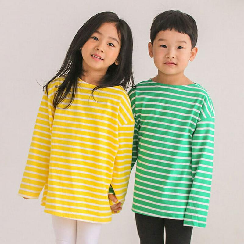【只今20%OFF】10COLORS半袖ボーダーTシャツ・u04164・キッズ 【3~8才】【tops】【韓国 ファッション ト