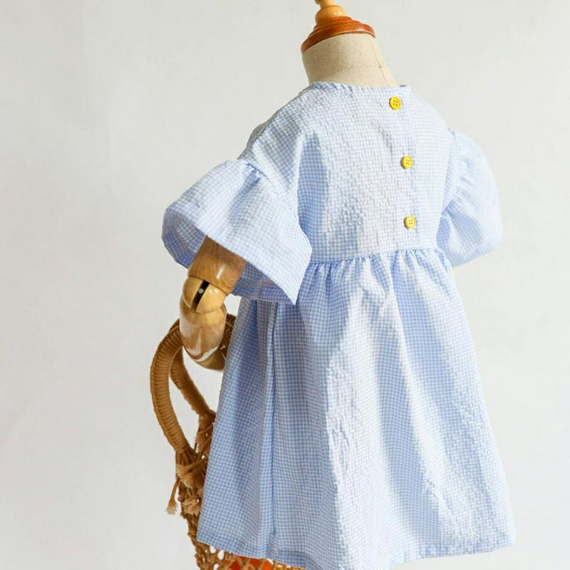 【只今20%OFF】刺繍ポイントワンピース・u04238・キッズ 【3~8才】【ops】【韓国 ファッション ワンピース ショー