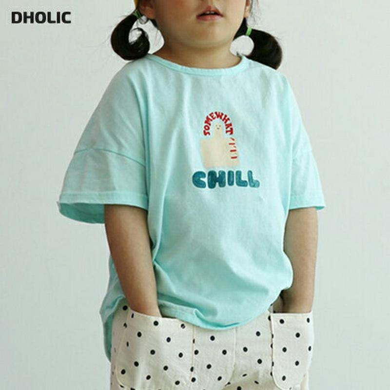 【只今20%OFF】Thumb upプリントTシャツ u03172・キッズ 【3~8才】【tops】【韓国 ファッション トップ