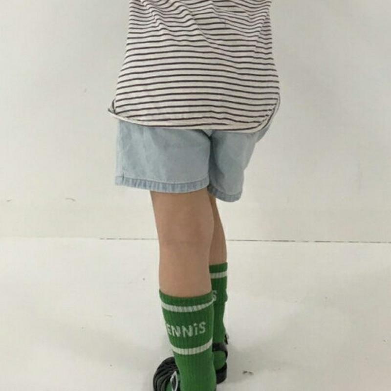 【只今20%OFF】サイドポケットデニムショートパンツ・u03588 キッズ【3~8才】【pt】【ショートパンツ ショーパン パ
