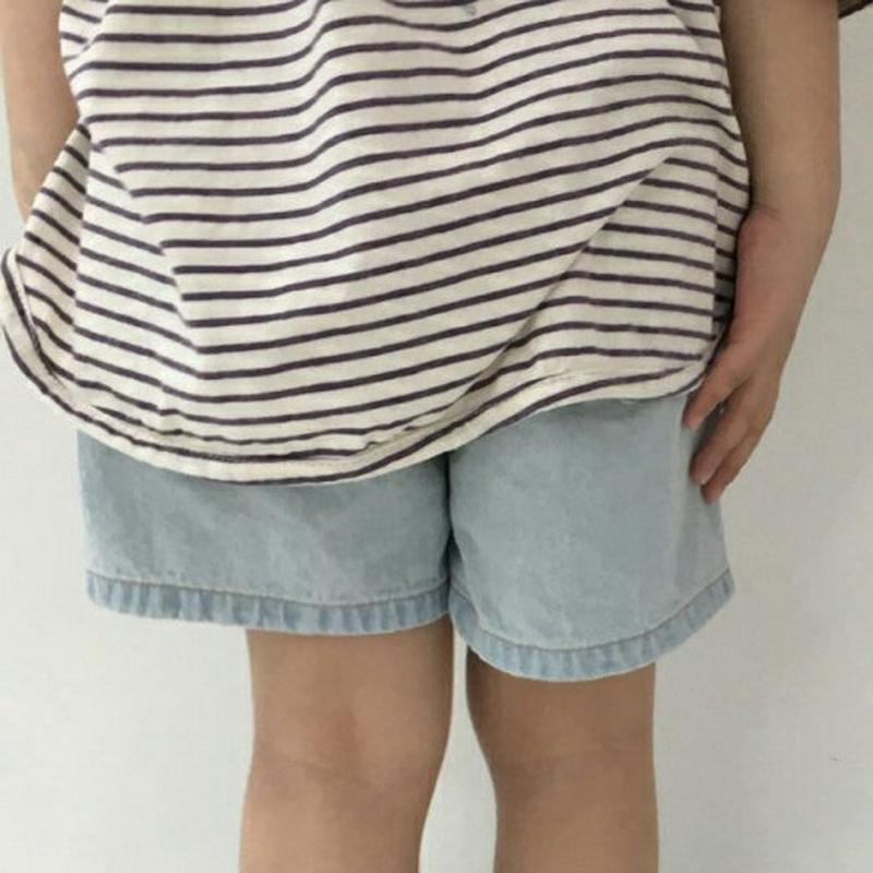 【只今20%OFF】サイドポケットデニムショートパンツ・u03588 キッズ【3~8才】【pt】【ショートパンツ ショーパン パ