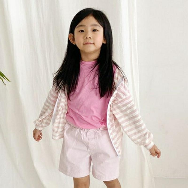 【只今20%OFF】ボーダー柄パーカー・u04154・キッズ 【3~8才】【tops】【韓国 ファッション トップス パーカー 