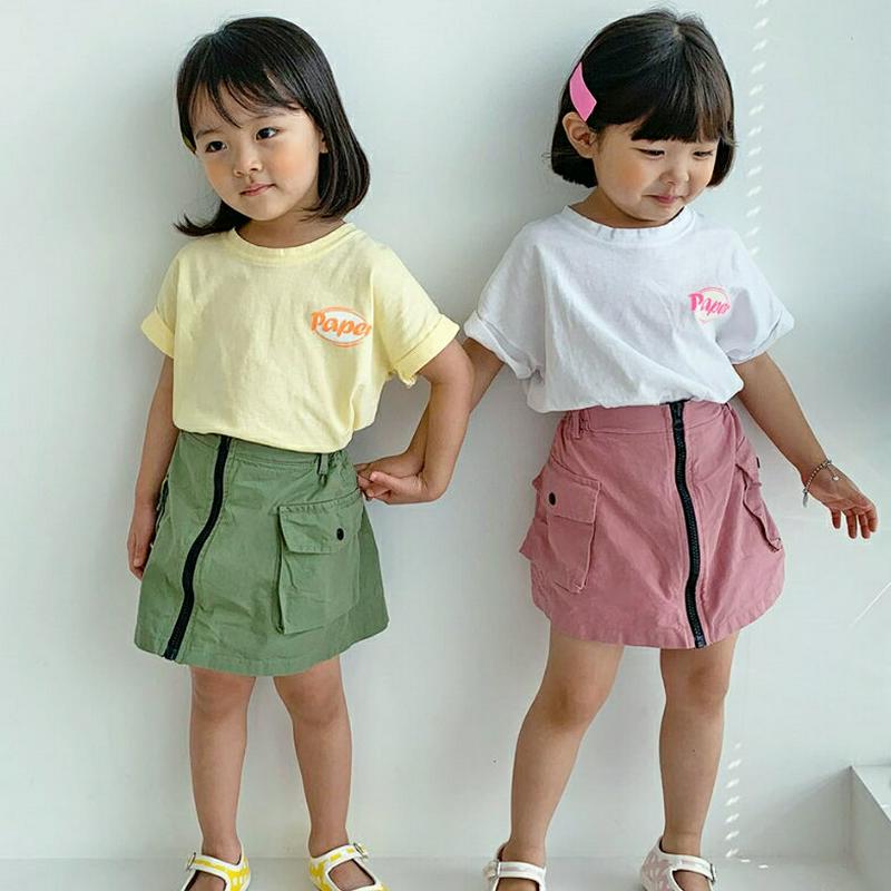 【只今20%OFF】バックレタリングロゴTシャツ u03295・キッズ 【3~8才】【tops】【韓国 ファッション トップス 