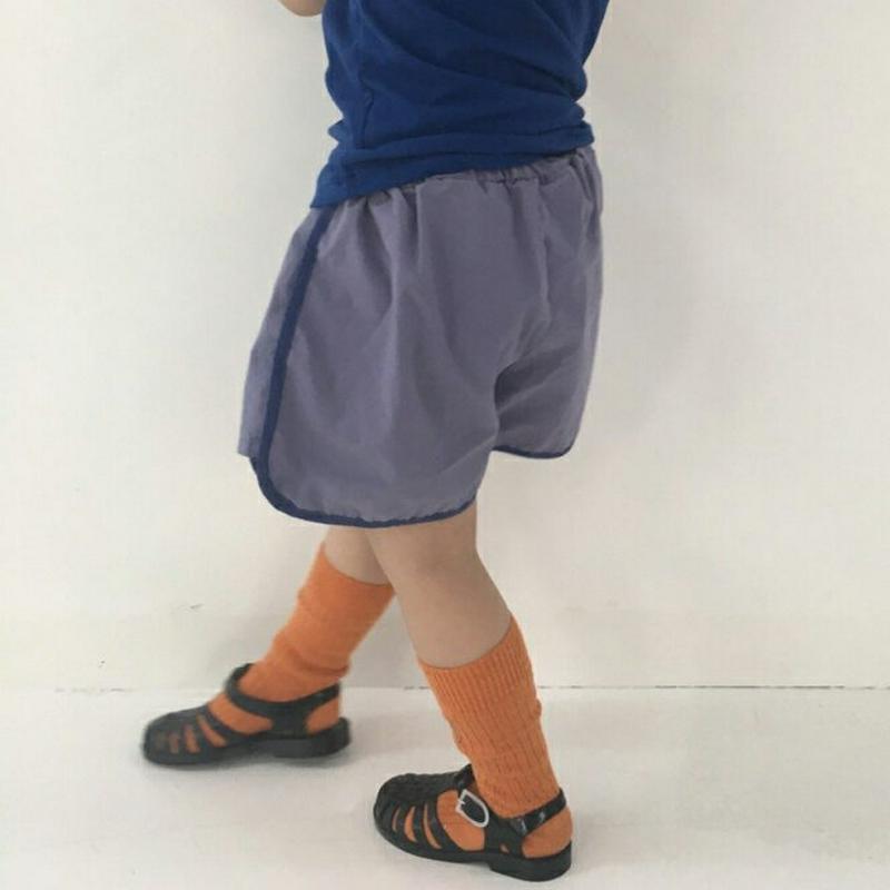 【只今20%OFF】配色コットンショートパンツ・u03601 キッズ【3~8才】【pt】【ショートパンツ ショーパン　短パン パ