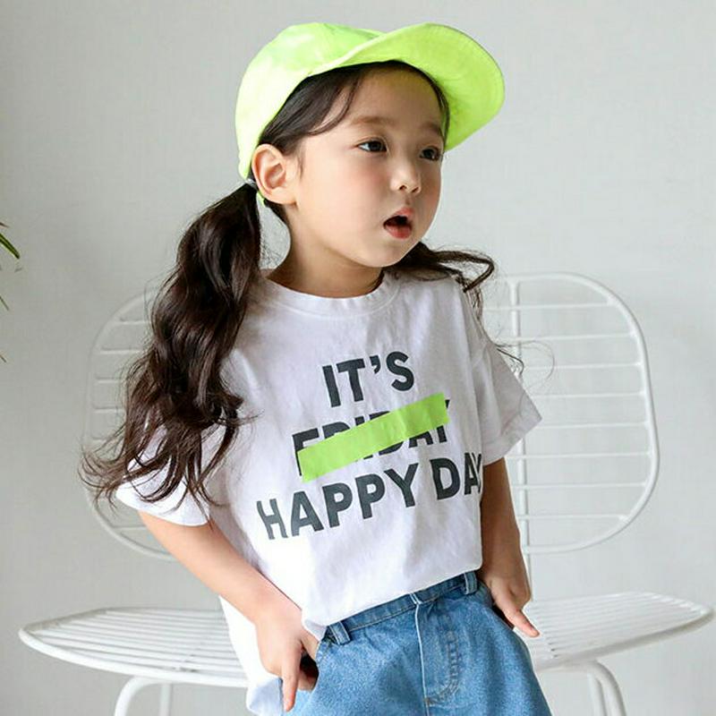 【只今20%OFF】テープディテールレタリングTシャツ u03162・キッズ 【3~8才】【tops】【韓国 ファッション トッ