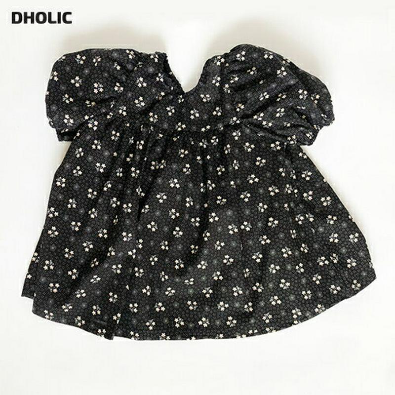 【只今20%OFF】フラワーパフスリーブワンピース・u03508 キッズ【3~8才】【ops】【ワンピース ミニワンピース ショ