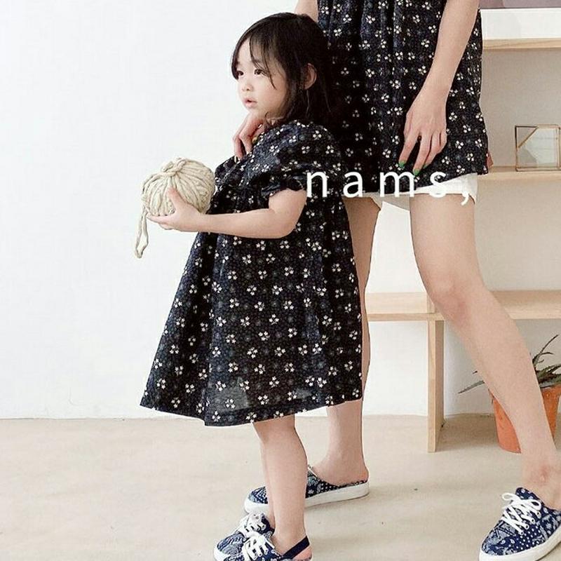 【只今20%OFF】フラワーパフスリーブワンピース・u03508 キッズ【3~8才】【ops】【ワンピース ミニワンピース ショ