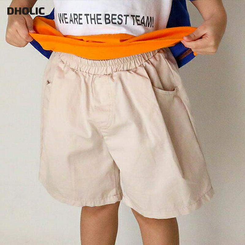 【只今20%OFF】ウエストタックハーフパンツ u03141・キッズ 【3~8才】【pt】【韓国 ファッション ボトムス パンツ