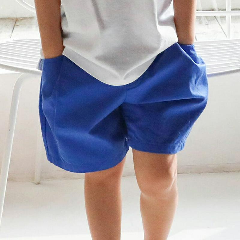 【只今20%OFF】ウエストタックハーフパンツ u03141・キッズ 【3~8才】【pt】【韓国 ファッション ボトムス パンツ