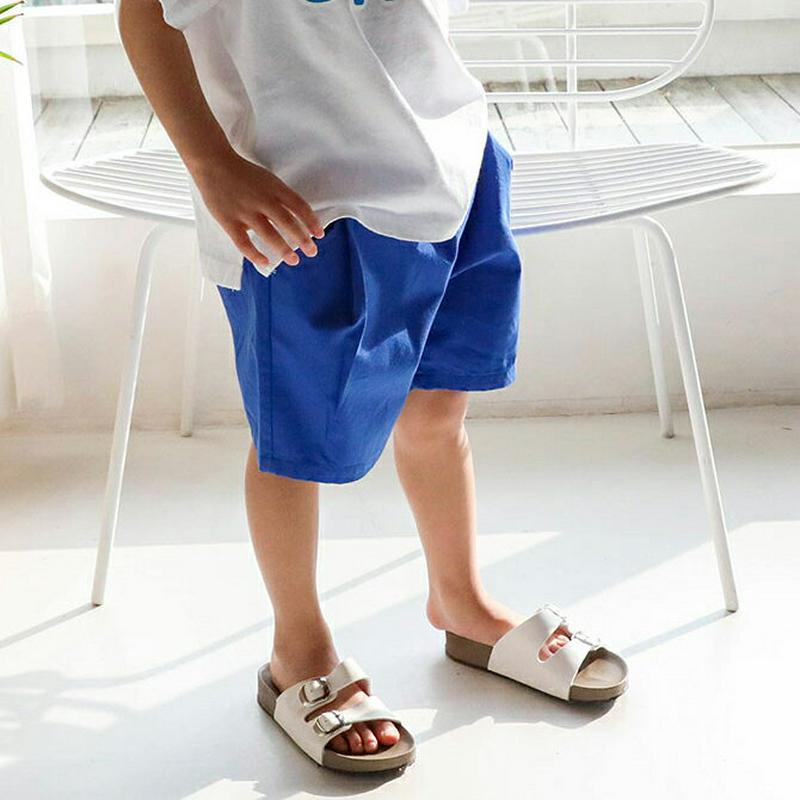 【只今20%OFF】ウエストタックハーフパンツ u03141・キッズ 【3~8才】【pt】【韓国 ファッション ボトムス パンツ