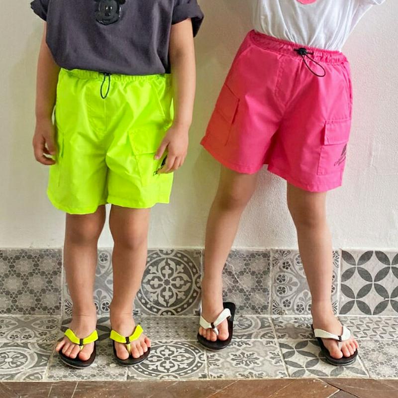 【只今20%OFF】サーフロゴネオンパンツ u03309・キッズ 【3~8才】【pt】【韓国 ファッション ボトムス パンツ ハ