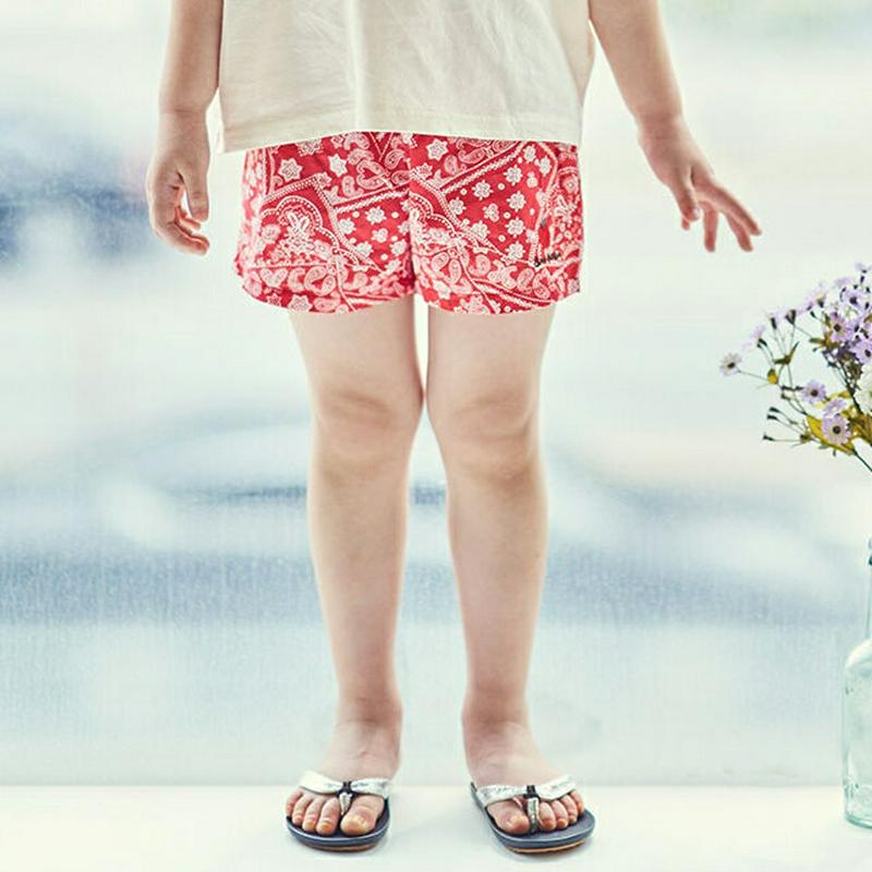 【只今20%OFF】ペイズリーショートパンツ u03520・キッズ 【3~8才】【pt】【韓国 ファッション ボトムス パンツ 