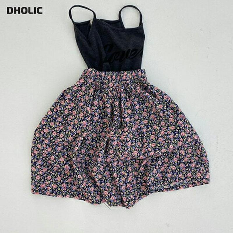 【只今20%OFF】花柄スカート・u03629 キッズ【3~8才】【sk】【スカート ロング ロングスカート 花柄 フラワー 可