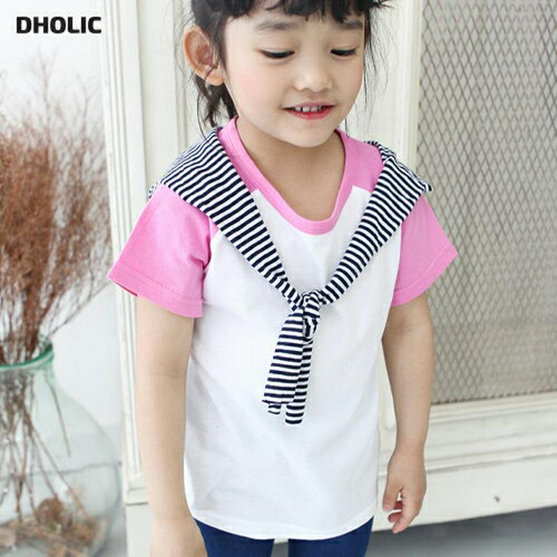 コントラストラグランスリーブTシャツ・p004126 キッズ【3~8才】【tops】【トップス Tシャツ 半袖 コントラスト ラグラン カジュアル 女の子 春 夏 韓国 韓国子供服 子供 こども 子供服 こども服】【KIDS】