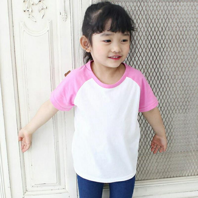 コントラストラグランスリーブTシャツ・p004126 キッズ【3~8才】【tops】【トップス Tシャツ 半袖 コントラスト ラグラン カジュアル 女の子 春 夏 韓国 韓国子供服 子供 こども 子供服 こども服】【KIDS】