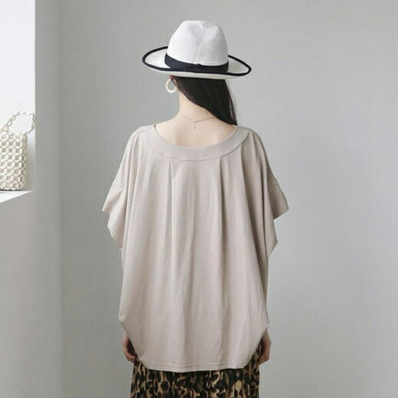 【新作10%OFF】ドルマンルーズTシャツ・全3色・t56066 レディース【tops】【韓国 ファッション トップス Tシャツ