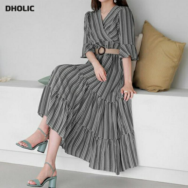 【新作10%OFF】カシュクールパターンワンピース・全2色・t63041 レディース【ops】【韓国 ファッション ワンピース 