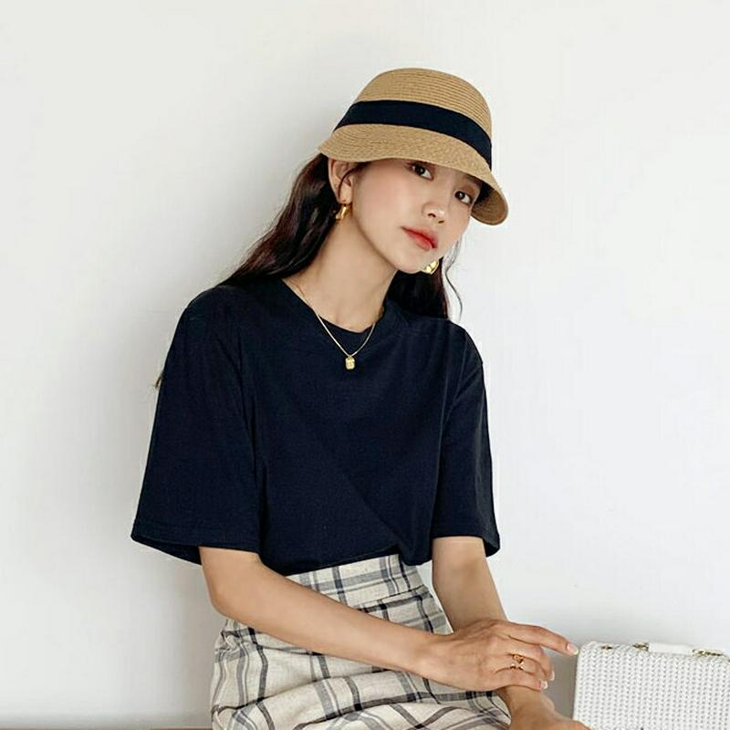 バックレタリングTシャツ・全3色・t60190 レディース【tops】【韓国 ファッション トップス Tシャツ 半袖 ロゴ ロゴ