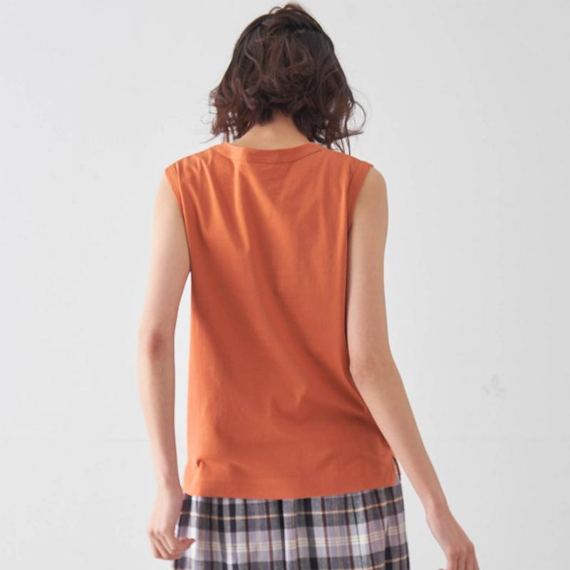 ノースリーブカットソーＴシャツ［日本製］【綿１００％】（ORCIVAL／オーシバル）
