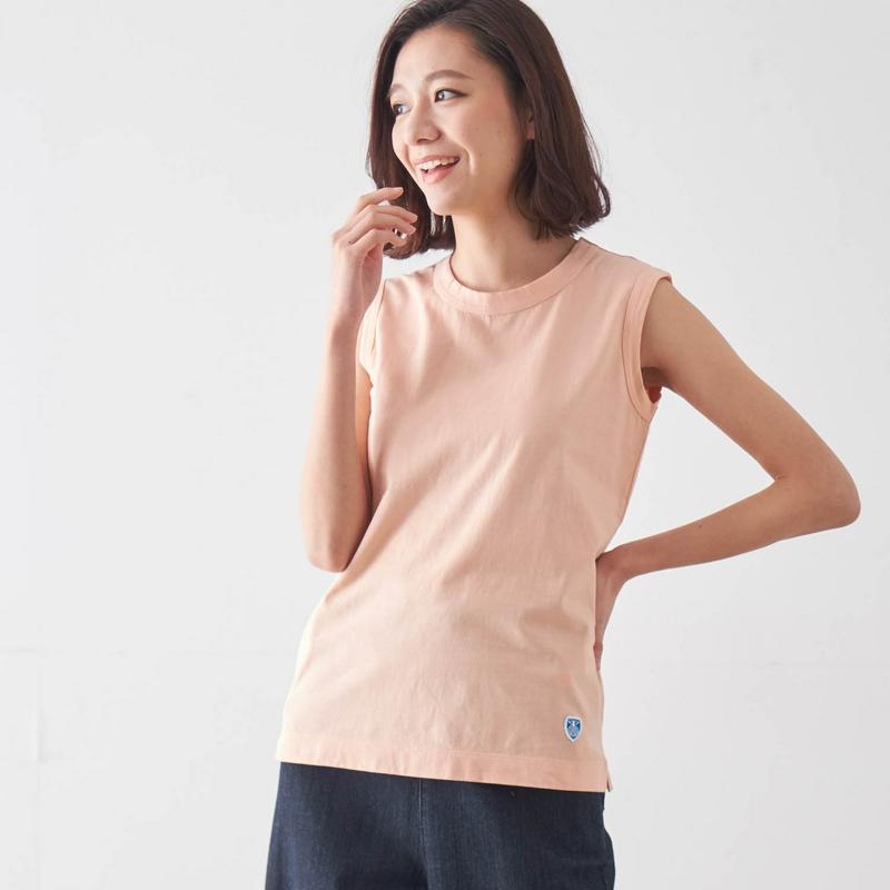 ノースリーブカットソーＴシャツ［日本製］【綿１００％】（ORCIVAL／オーシバル）