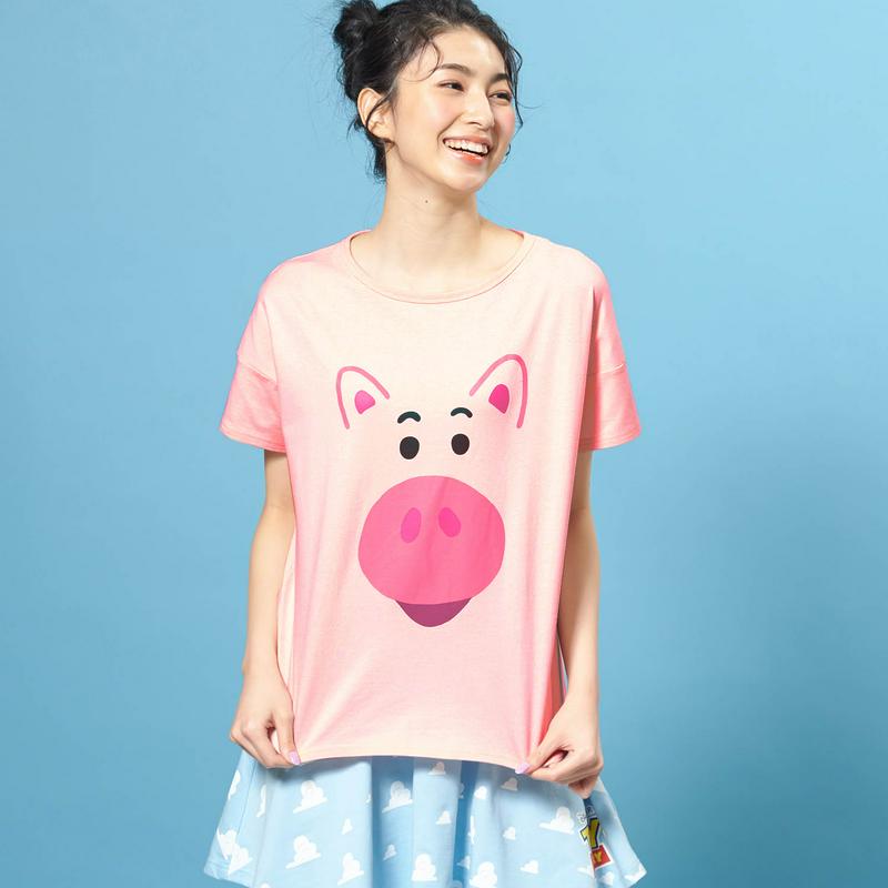 新柄追加！【かおかお】ビッグシルエットＴシャツ（選べるキャラクター）（ディズニー）