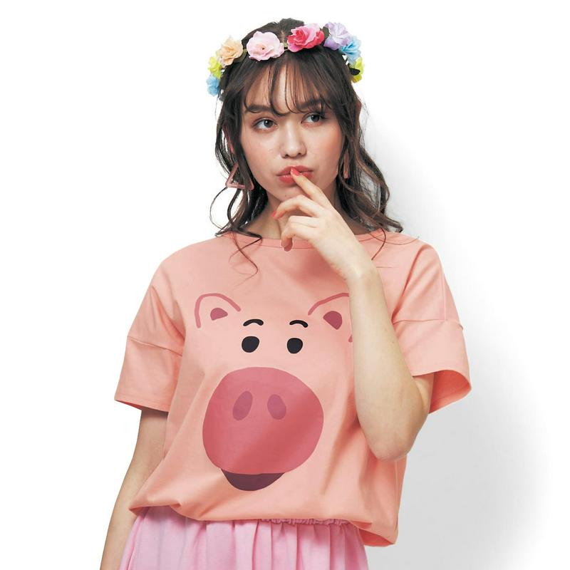 新柄追加！【かおかお】ビッグシルエットＴシャツ（選べるキャラクター）（ディズニー）