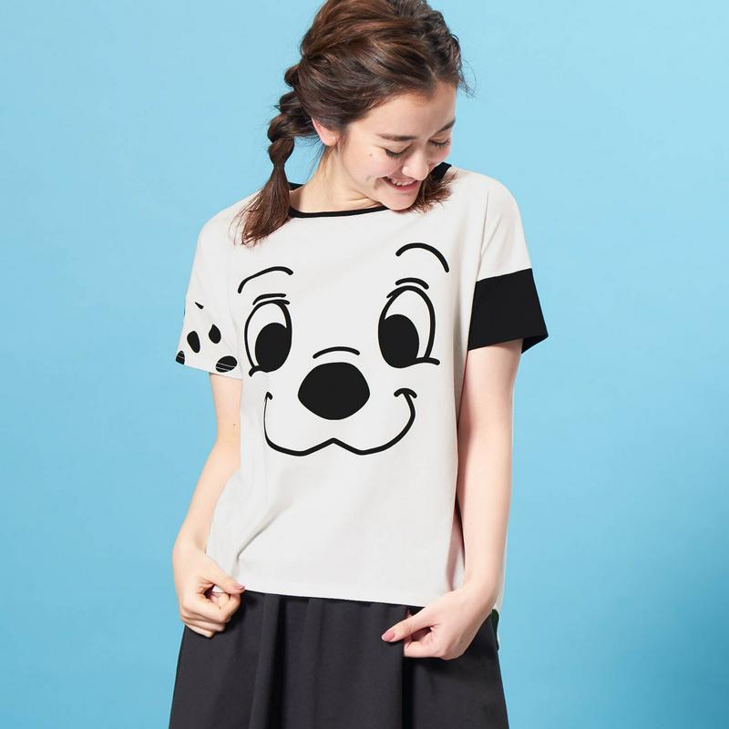 新柄追加！【かおかお】ビッグシルエットＴシャツ（選べるキャラクター）（ディズニー）