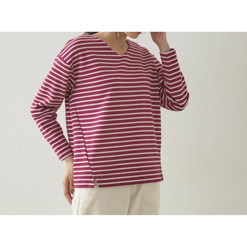 【９／２５販売終了】軽くてあたたか裏シャギーリップルカットソー