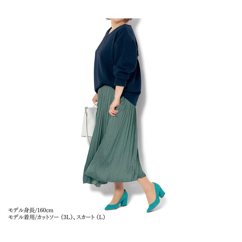 【９／２５販売終了】軽くてあたたか裏シャギーリップルカットソー
