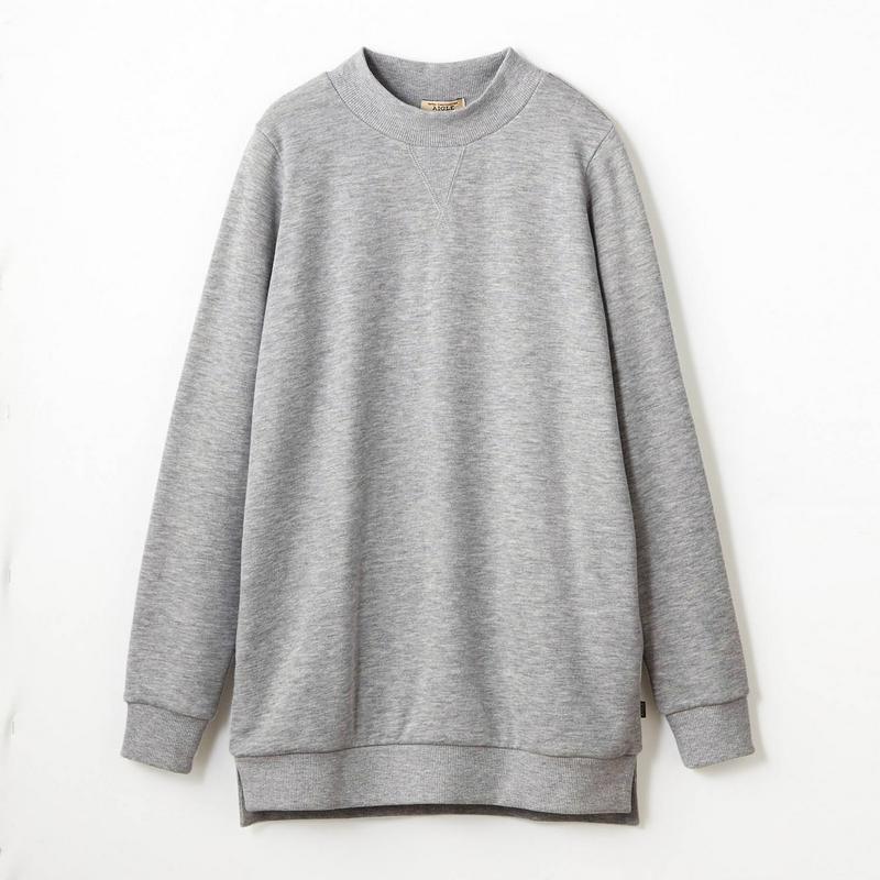 【９／２５販売終了】フレンチテリークルーネックプルオーバー【杢グレーのみ】（エーグル/AIGLE）