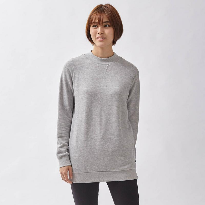 【９／２５販売終了】フレンチテリークルーネックプルオーバー【杢グレーのみ】（エーグル/AIGLE）