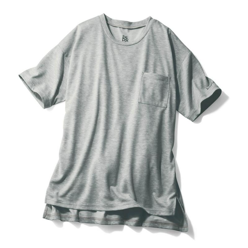 綿ライクポケット付オーバーサイズＴシャツ（ビースピックス/bspix）