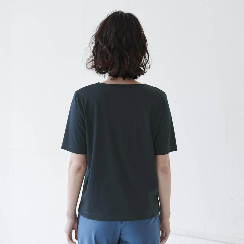 艶やかな綿１００％・５分袖女っぽＴシャツ