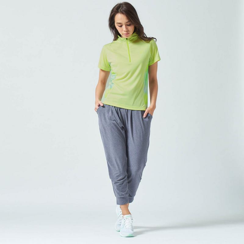 首周りもしっかり紫外線ガード！ハーフジップ半袖Ｔシャツ（フィラ/FILA）