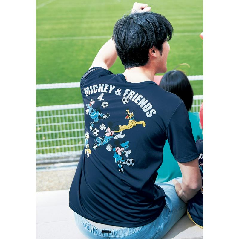 【まだまだ暑い日にぴったり！】【ユニセックス】ユニフォーム風Ｔシャツ「ミッキー＆フレンズ」（ディズニー）