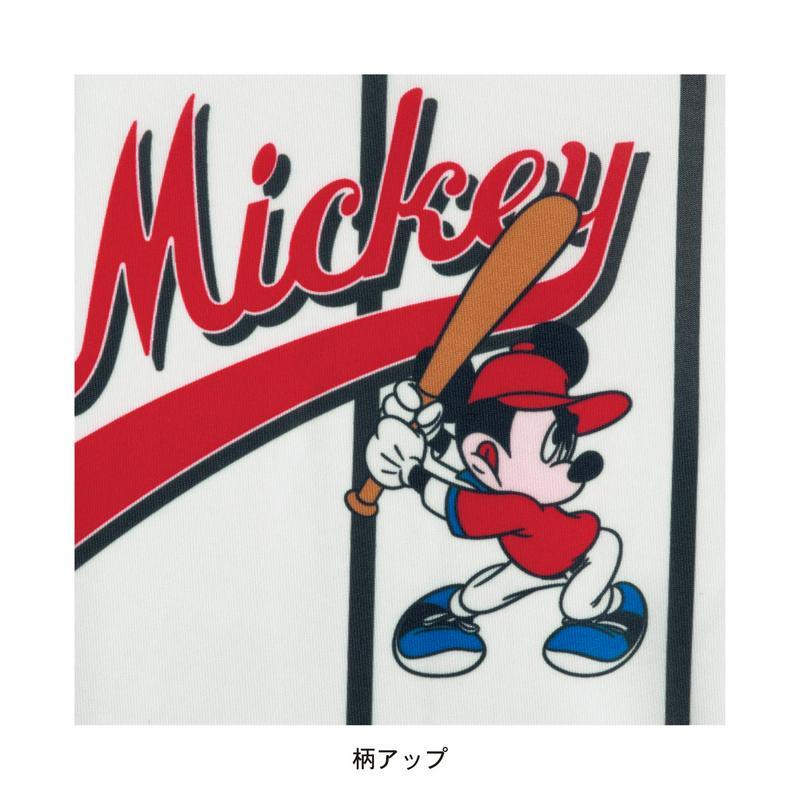 【まだまだ暑い日にぴったり！】【ユニセックス】ユニフォーム風Ｔシャツ「ミッキー＆フレンズ」（ディズニー）