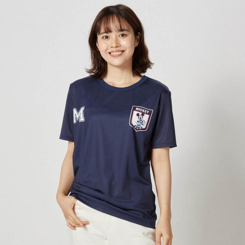 【まだまだ暑い日にぴったり！】【ユニセックス】ユニフォーム風Ｔシャツ「ミッキー＆フレンズ」（ディズニー）