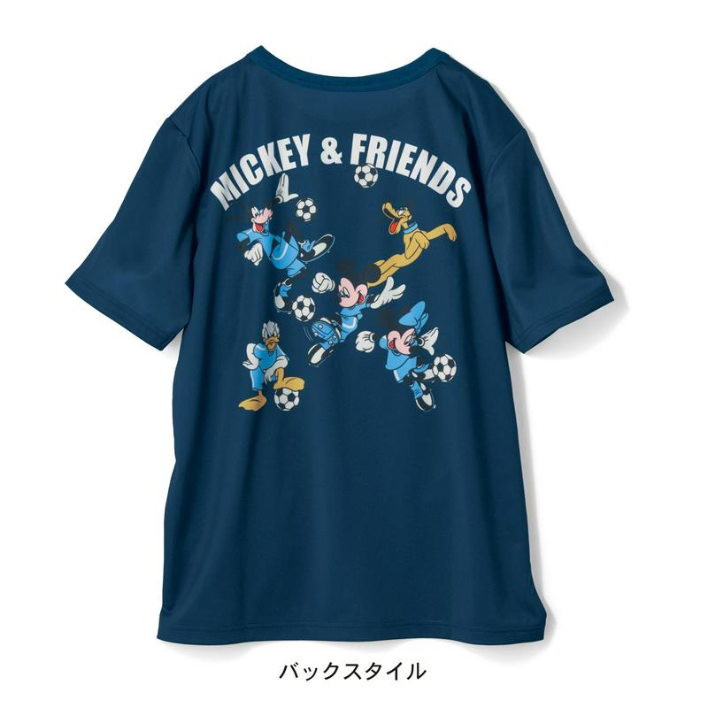 【まだまだ暑い日にぴったり！】【ユニセックス】ユニフォーム風Ｔシャツ「ミッキー＆フレンズ」（ディズニー）