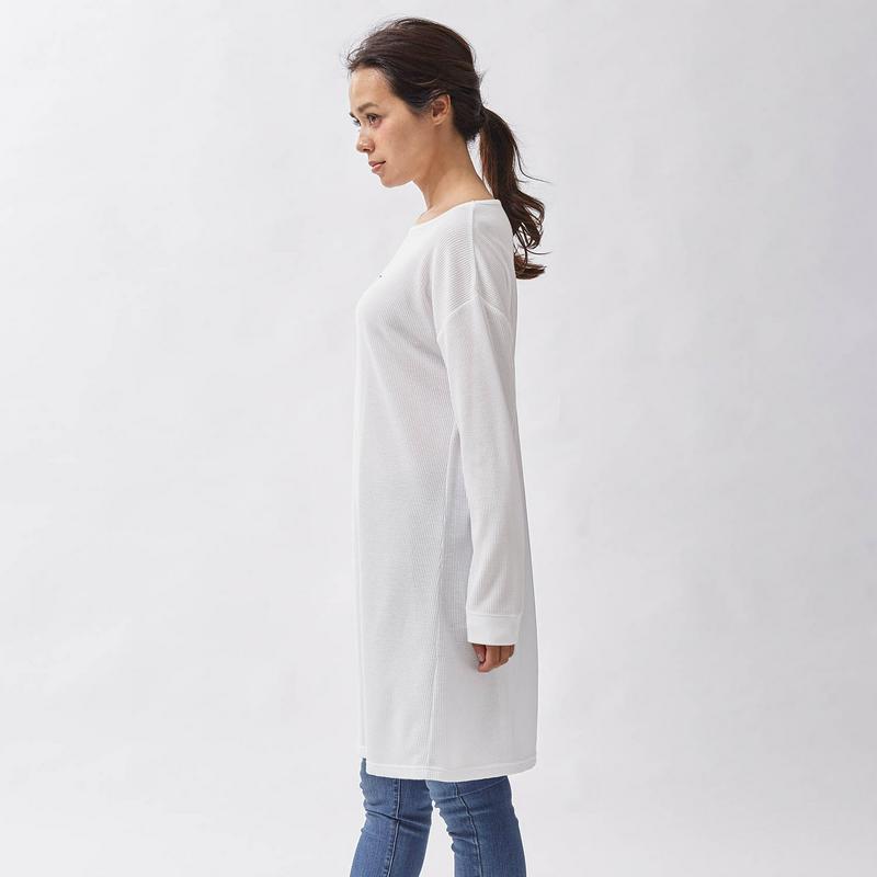 ワッフル素材チュニックＴシャツ（ロキシー/ROXY）
