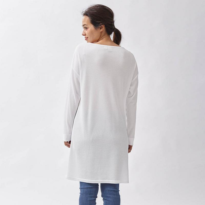ワッフル素材チュニックＴシャツ（ロキシー/ROXY）