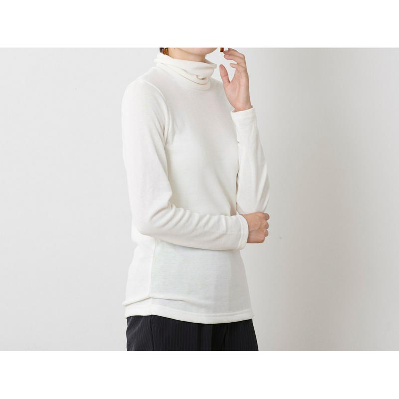 【９／２５販売終了】シアバター加工裏フライス起毛タートルＴシャツ（ページワン/PAGE ONE）
