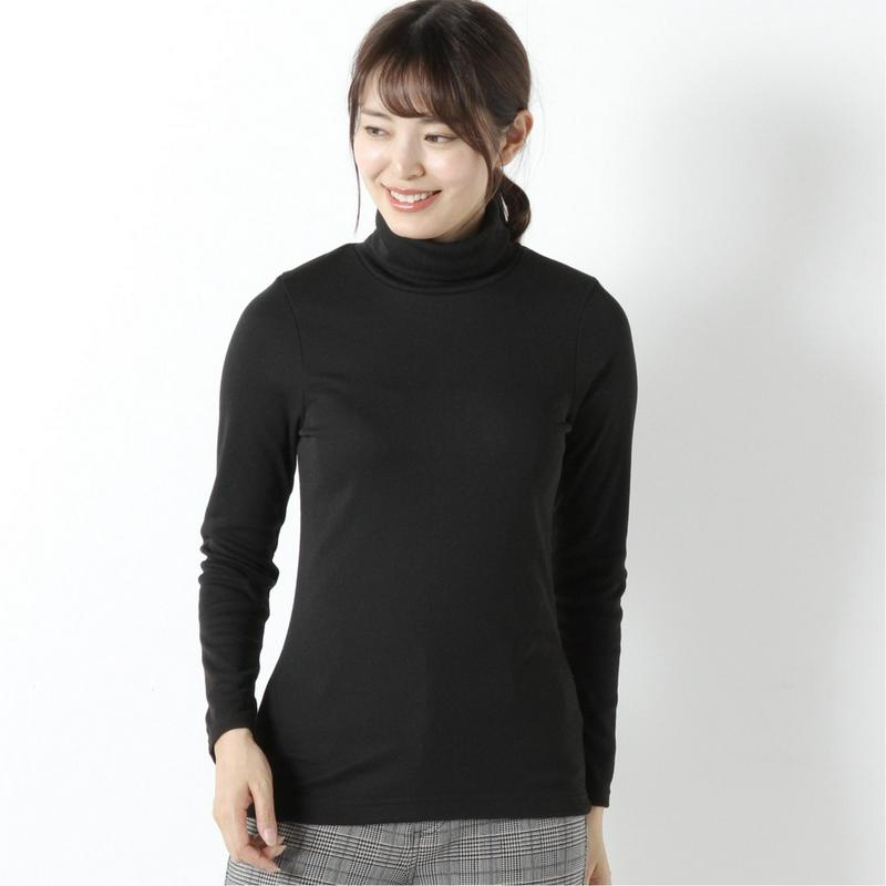 【９／２５販売終了】シアバター加工裏フライス起毛タートルＴシャツ（ページワン/PAGE ONE）