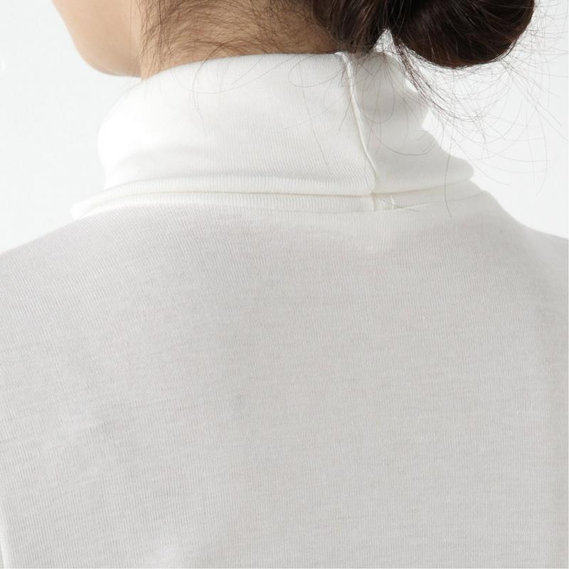 【９／２５販売終了】シアバター加工裏フライス起毛タートルＴシャツ（ページワン/PAGE ONE）
