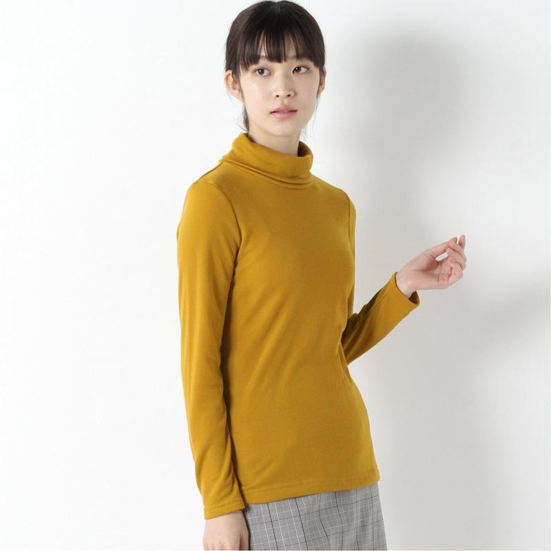 【９／２５販売終了】シアバター加工裏フライス起毛タートルＴシャツ（ページワン/PAGE ONE）