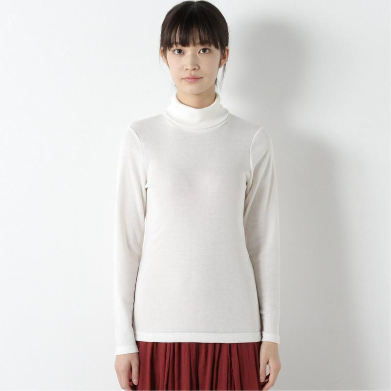 【９／２５販売終了】シアバター加工裏フライス起毛タートルＴシャツ（ページワン/PAGE ONE）