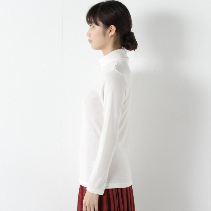 【９／２５販売終了】シアバター加工裏フライス起毛タートルＴシャツ（ページワン/PAGE ONE）