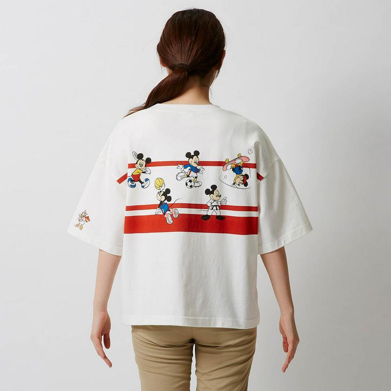 【おうちディズニー化計画】【ユニセックス】競技ブロックＴシャツ「ミッキー＆フレンズ」（ディズニー）